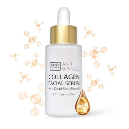 Dead Sea Collection Collagen Serum for Face - Anti-Wrinkle Hydration Facial Serum - Smooth - Image 2